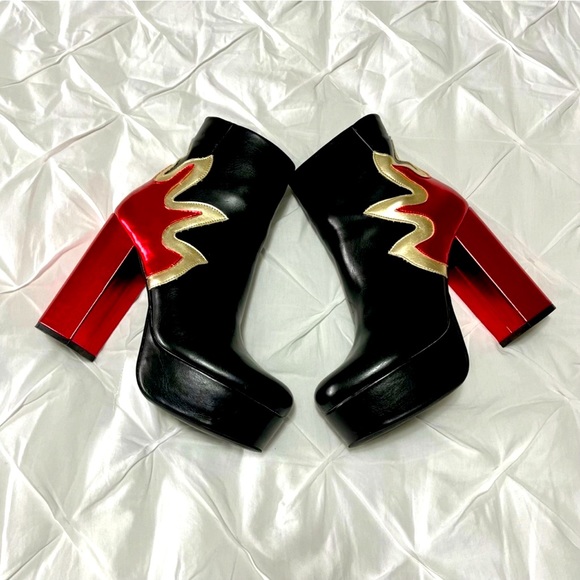 Flame Platform Boots - Picture 3 of 12